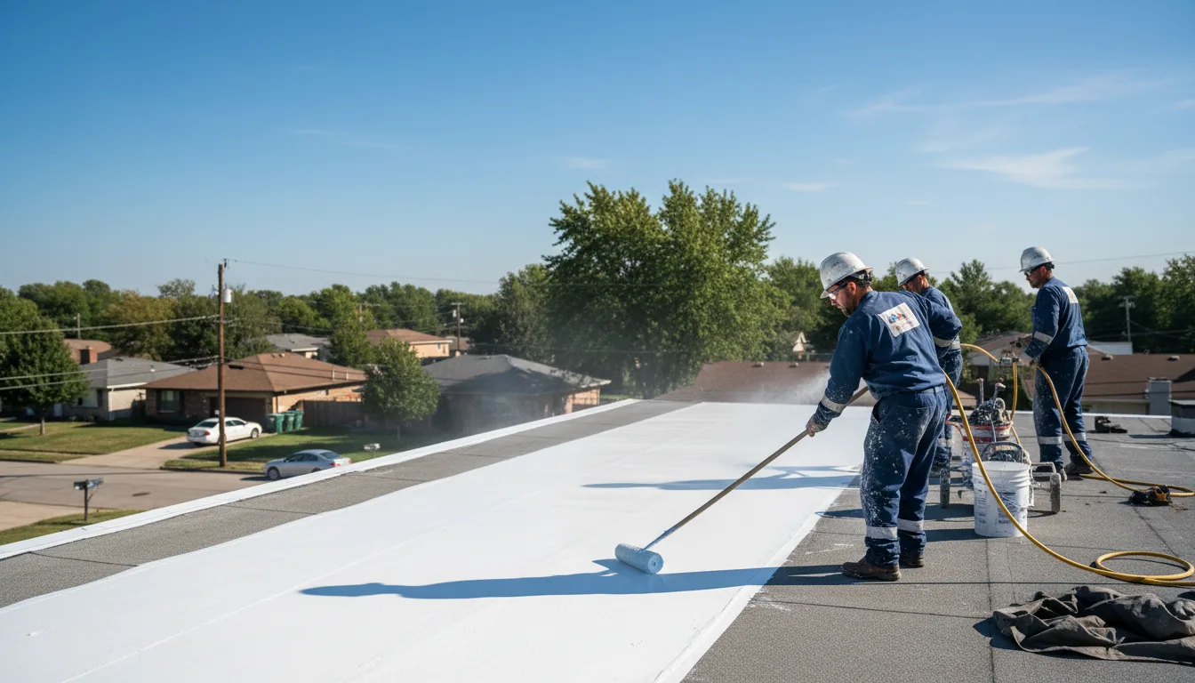 Commercial roof coating in Waldron, AR near me